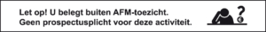 buiten AFM toezicht